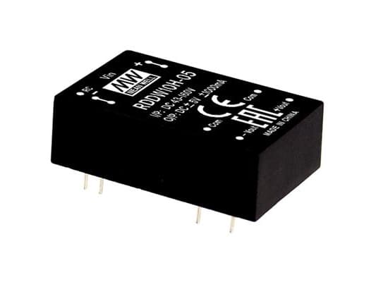 MEAN WELL RDDW10H-05, 43 - 160 V, 10 W, 5 V, -1 A, RoHS, 16 g