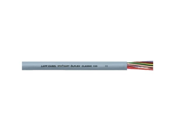 Lapp ÖLFLEX CLASSIC 100, Högspänningskabel, Grå, Polyvinylklorid (PVC), Koppar, 1.5 mm ², 43,2 kg/km