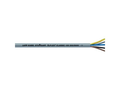 Lapp ÖLFLEX CLASSIC 100, Högspänningskabel, Grå, Polyvinylklorid (PVC), Koppar, 1.5 mm ², 43,2 kg/km