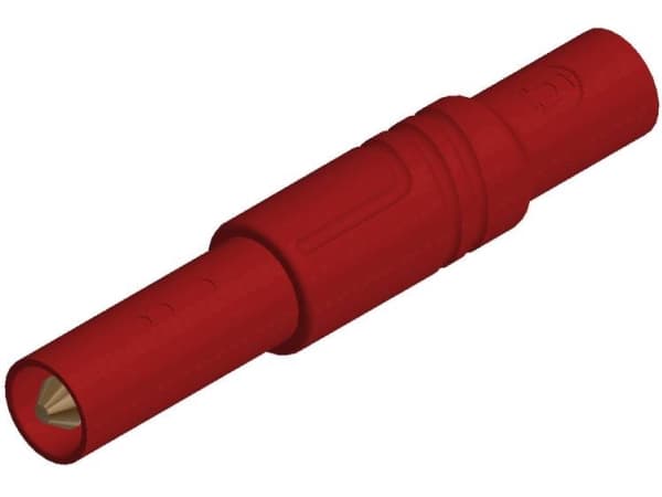 SKS Hirschmann LAS S G Sikkerhedslamelstik Stik, lige Stift-diameter: 4 mm Rød 1 stk