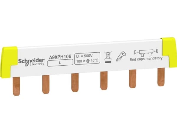 SCHNEIDER ELECTRIC Sløjfeskinne 1 Polet 100A 6M