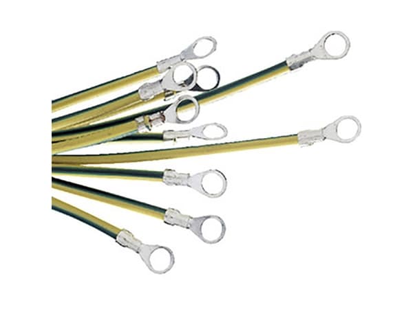 Schneider Electric maadoitusnauha, PVC, 25mm² tinattu kupari 220mm (NSYEL2225D8)