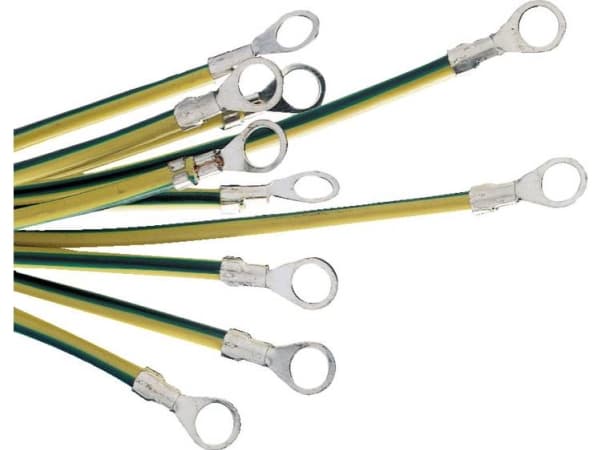 Schneider Electric maadoitusnauha, PVC, 25mm² tinattu kupari 220mm (NSYEL2225D8)