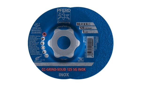 PFERD 64186125, 2,22 cm, 12,5 cm, 12200 RPM, 10 stykker