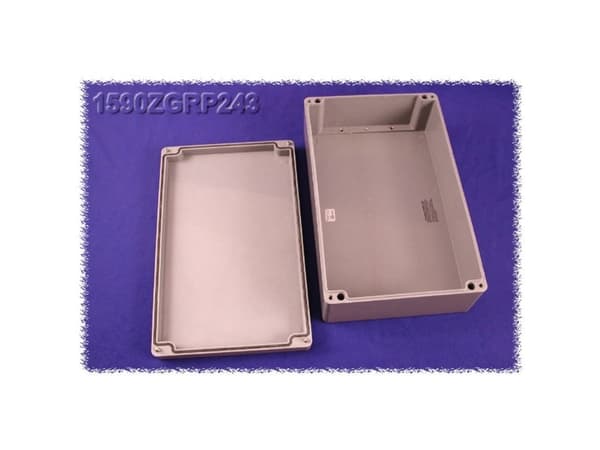 Hammond Electronics 1590ZGRP243 Universalkabinetti 400 x 250 x 120 Polyesteri Grå 1 stk 1 stk