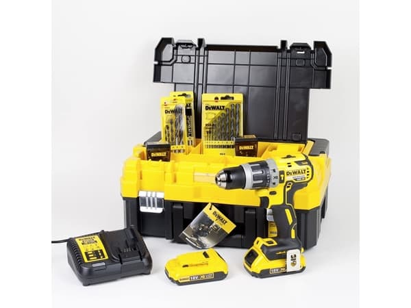 DeWALT DCK796D2T-QW - Slagborr/skruvdragare - sladdlös - 420 W - 2 hastigheter 13 mm - 65 N·m - 2 batterier - 18 V