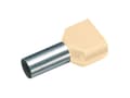 Pikkukuva 4 / 4: Cimco 18 2452 Kaksoiskaapelikengät 10 mm² Osittain eristetty Ivory 100 kpl