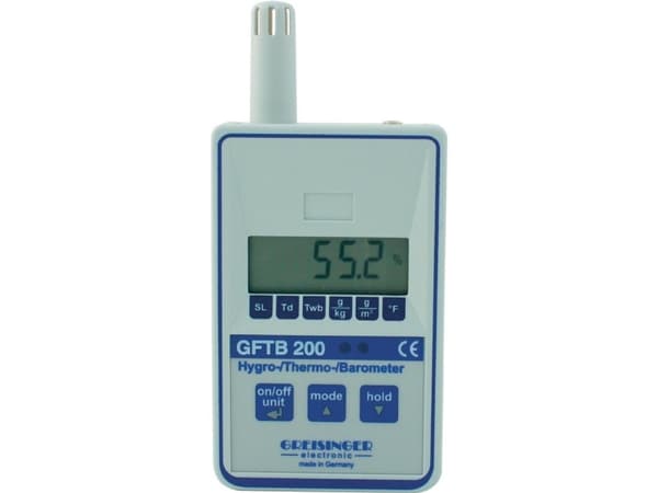 Greisinger GFTB 200 Luftfugtighedsmåler (hygrometer) 0 % rF 100 % rF Dugpunkts/skimmelsvampsvisning