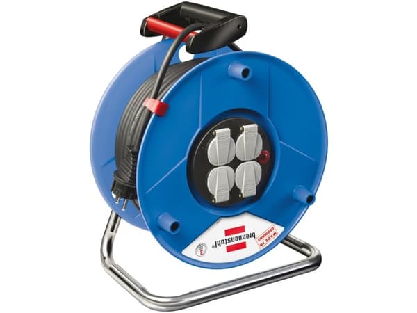 Brennenstuhl 40m H05VV-F 3G2,5, 40 m, 4 AC-utgångar, Svart, 1 styck
