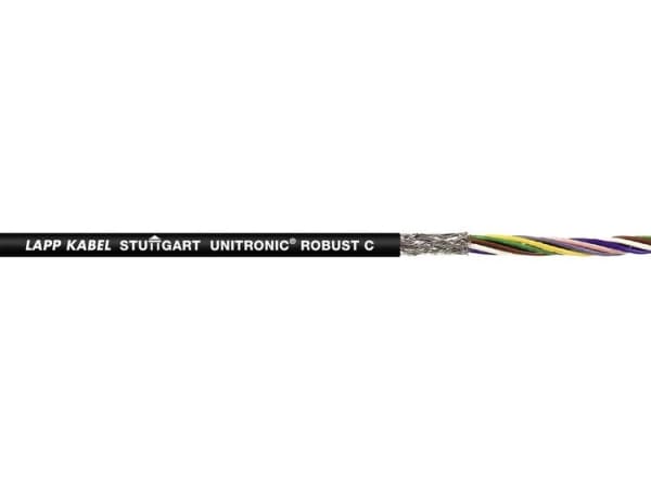 LAPP 1032074/100 Busledning UNITRONIC® ROBUST C 2 x 0.34 mm² Sort 100 m