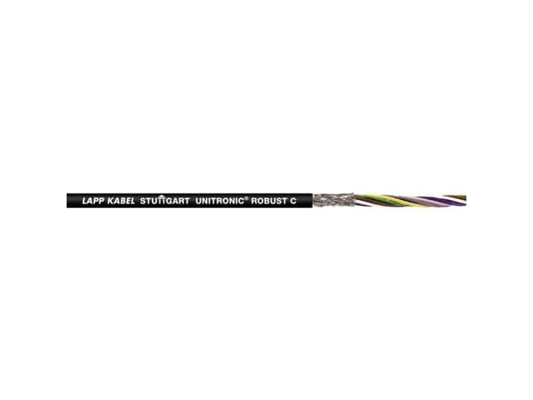 LAPP 1032074/100 Busledning UNITRONIC® ROBUST C 2 x 0.34 mm² Sort 100 m