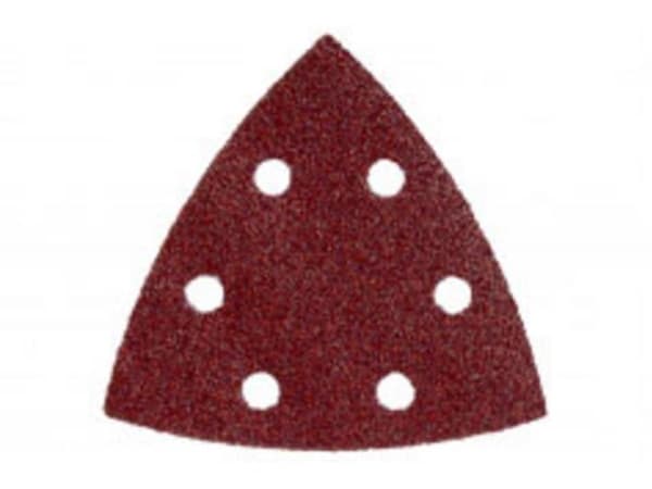 Metabo 624946000, Sandpapper, Metall, Polyester, Rostfritt stål, Stål, Trä, Röd, 93 mm, 93 mm, 5 styck