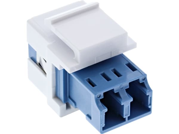 InLine 89988A, Vit, LC, LC, LC, Kvinnlig kontakt, Kvinnlig kontakt, Fiber