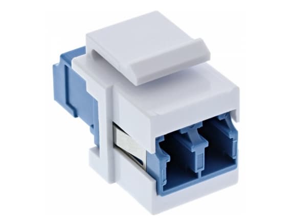 InLine 89988A, Vit, LC, LC, LC, Kvinnlig kontakt, Kvinnlig kontakt, Fiber