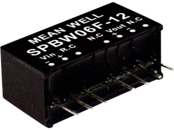 MEAN WELL SPBW06G-05, 18 - 75 V, 6 W, 5 V, RoHS, 2576 pk