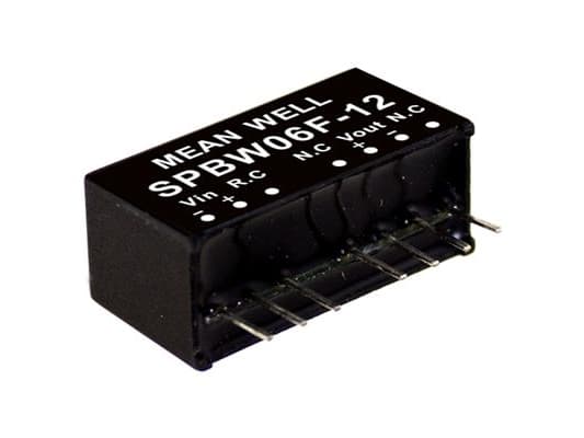 MEAN WELL SPBW06G-05, 18 - 75 V, 6 W, 5 V, RoHS, 2576 pk