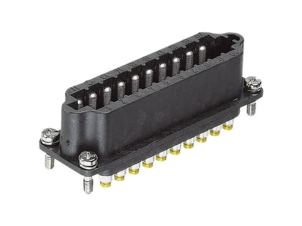 Harting 09 70 020 2622 Tappisisäke Han® Staf 20 Ruuvit 1 kpl