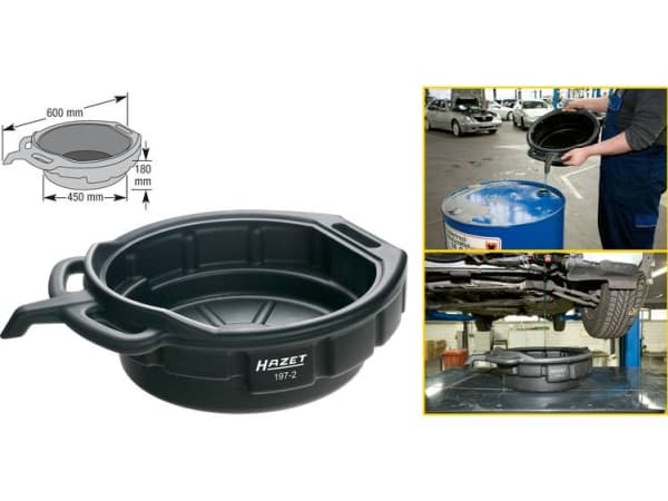 HAZET 197-2, Svart, Plastikk, 16 l, 1 stykker, CE, 1,06 kg