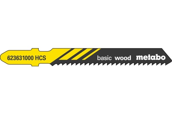 Metabo 623631000, Figursågblad, Spånskiva, Träfiberskiva, Hårt träslag, Isoleringsmaterial, Plast, Mjuka träslag, Plywood med..., Stål med hög kolhal