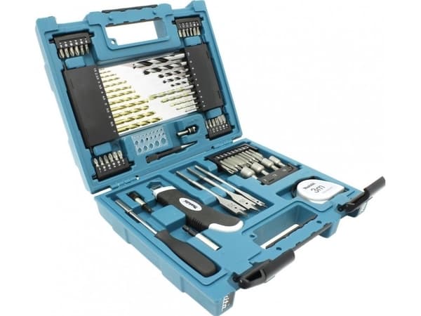 Makita - Skruvmejsel-, borr- och hylssats - 71 delar - 3 mm - för Makita DHP482RTJ