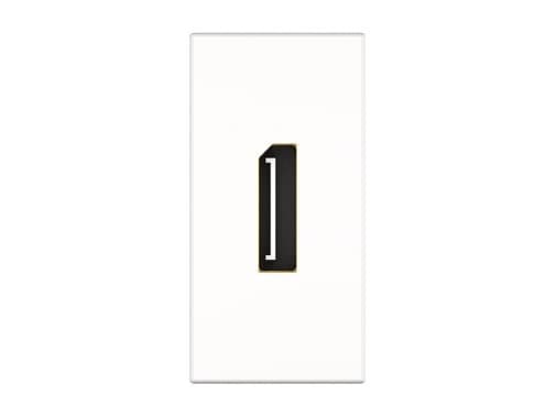 Kindermann 7464000588, DisplayPort, 1 modul/-er, Vit, Plast, 45 mm, 5,7 cm Vit