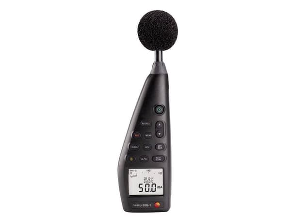 Testo 816-1, Digitaalinen, A-painotus, C-weighting, Nopea, Hidas, 30 - 130 dB, 1,4 dB, 0,1 dB