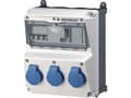 Pikkukuva 2 / 2: MENNEKES 920003, 3 x Type F, Ruuvit, Musta, Sininen, Harmaa, Muovi, IP44, 225 mm