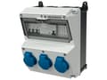 Pikkukuva 1 / 2: MENNEKES 920003, 3 x Type F, Ruuvit, Musta, Sininen, Harmaa, Muovi, IP44, 225 mm