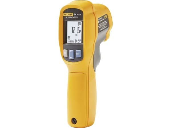 Fluke 64 Max, F,°C, -30 - 600 °C, Sort, Gul, -22 - 1112 °F, 500 ms, 8 - 14 µm