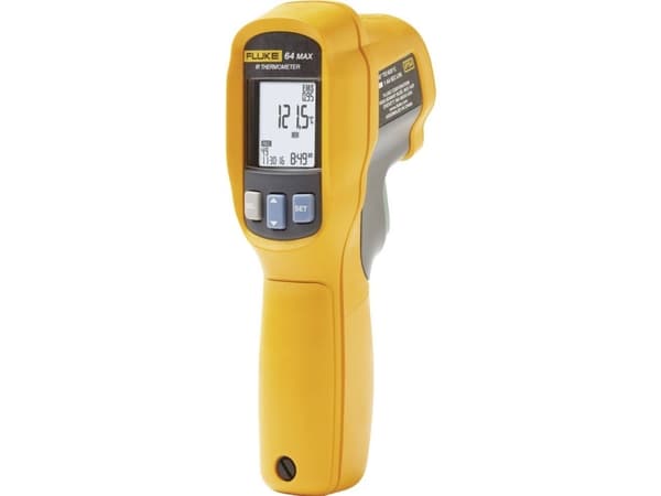 Fluke 64 Max, F,°C, -30 - 600 °C, Sort, Gul, -22 - 1112 °F, 500 ms, 8 - 14 µm