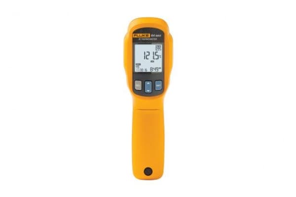 Fluke 64 Max, F,°C, -30 - 600 °C, Sort, Gul, -22 - 1112 °F, 500 ms, 8 - 14 µm