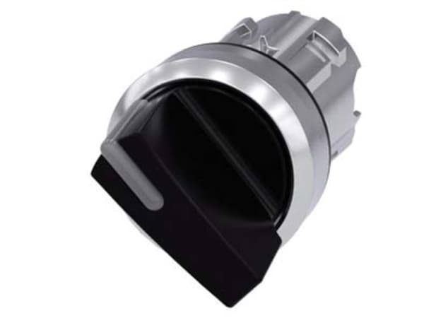 Siemens 3SU1052-2BF10-0AA0 Roterande kontakt Spännanordning Svart 1 x 90 ° 1 st
