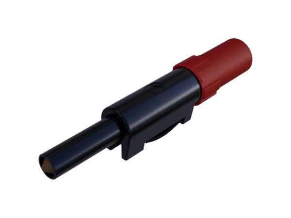 SKS Hirschmann SLS 20 B Laboratoriestik Stik, lige Stift-diameter: 4 mm Rød 1 stk