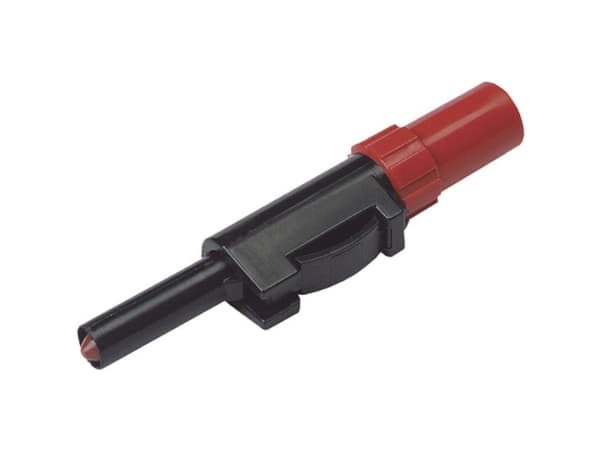 SKS Hirschmann SLS 20 B Laboratoriestik Stik, lige Stift-diameter: 4 mm Rød 1 stk