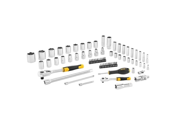 Stanley STMT82831-1, Stål, 2 styck, Svart, Rostfritt stål, Gul, Svart, Gul, 1/4", 72 styck
