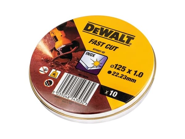 DeWALT DT3507-QZ - Skärskiva - för rostfritt stål, inox steel - 10 delar - 125 mm