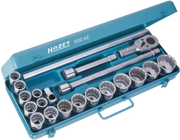 HAZET 1000AZ, Støpselsett, 3/4", Imperisk, 21 hoder, 57,8 cm, 235 mm