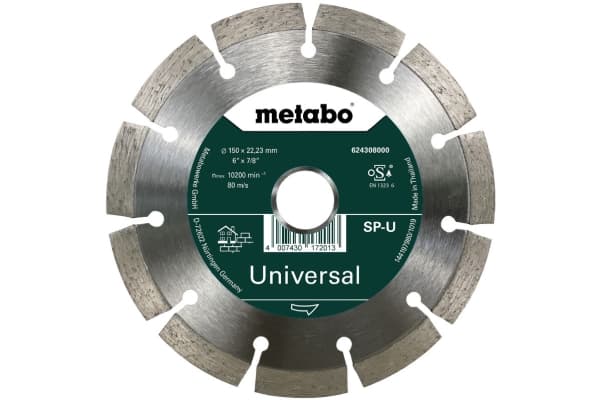 Metabo 624308000, Betong, Sandsten, Flis, 15 cm, 2,22 cm, 10200 RPM, Metabo, 1 stykker