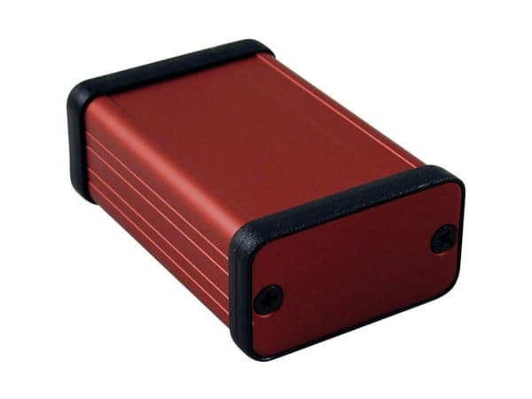 Hammond Electronics 1455D601RD Profiilikaappi 60 x 45 x 25 Alumiini Rød 1 stk 1 stk