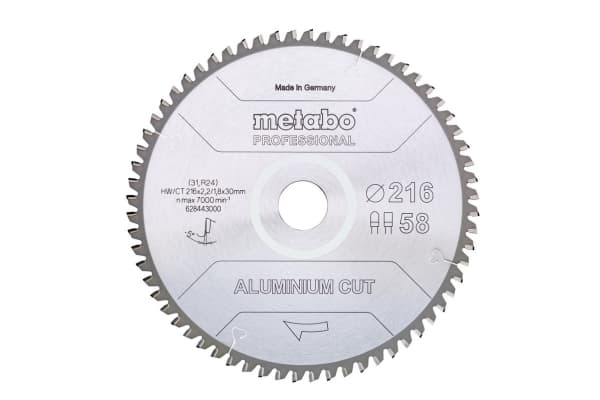 Metabo 628447000, Alumiini, 25,4 cm, 3 cm, 2,4 mm, Metabo, KS 254 Plus / KGS 254 M / KGS 254 Plus / KGS 254 I Plus / KGS 254 I Plus