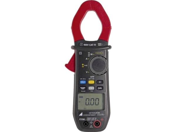 Gossen Metrawatt M312K Strømtang , Hånd-multimeter digital CAT III 1000 V, CAT IV 600 V Visning (counts): 6000