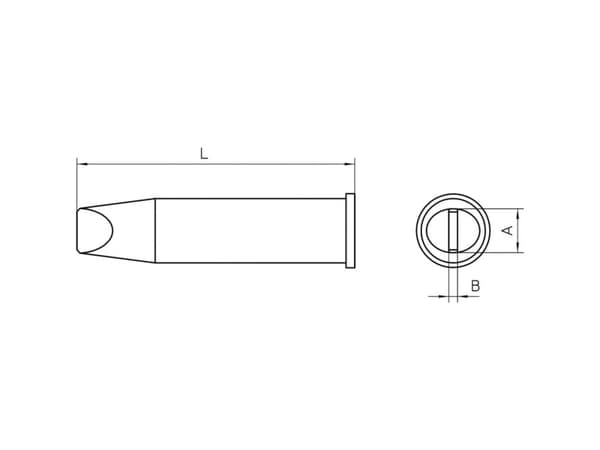 Weller T0054480299, Lödspets, Weller, WXP200, 1 styck, 7,6 mm, 1,5 mm