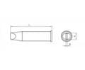 Miniatyrbild 1 av 3: Weller T0054480299, Lödspets, Weller, WXP200, 1 styck, 7,6 mm, 1,5 mm