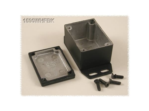 Hammond Electronics 1590WHFBK Universal-kaappi 52,5 x 38 x 31 Alumiini Musta 1 kpl 1 kpl