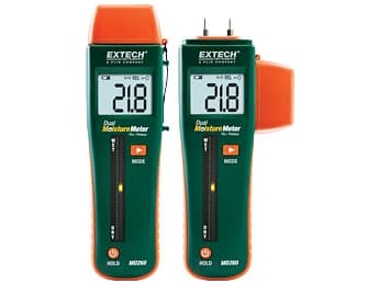 Extech MO260 Materialefugtighedsmåler; Måleområde bygningsfugt (område) 0 til 99.9 % vol Måleområde træ fugt (område) 0 til 99.9 % vol