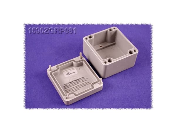 Hammond Electronics 1590ZGRP081 Universalkabinetti 80 x 75 x 55 Polyesteri Grå 1 stk 1 stk