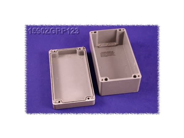 Hammond Electronics 1590ZGRP123 Universalkabinetti 220 x 120 x 90 Polyesteri Grå 1 stk 1 stk