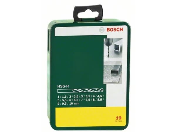 Bosch HSS-R - Borsett - for metall - 19 deler