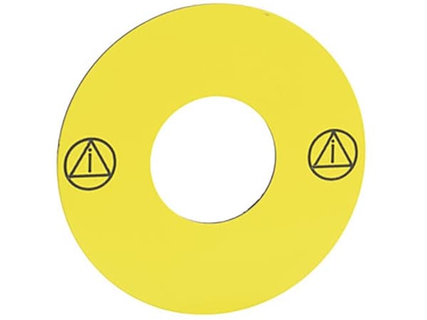 Kyltti ilman tekstiä Ø 45 mm Painatusta varten Ø16 mm mm mm.