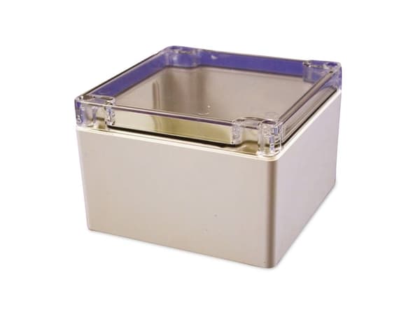 Hammond Electronics 1554P2GYCL Universalkabinetti 120 x 120 x 80 ABS Gråhvid (RAL 7035) 1 stk